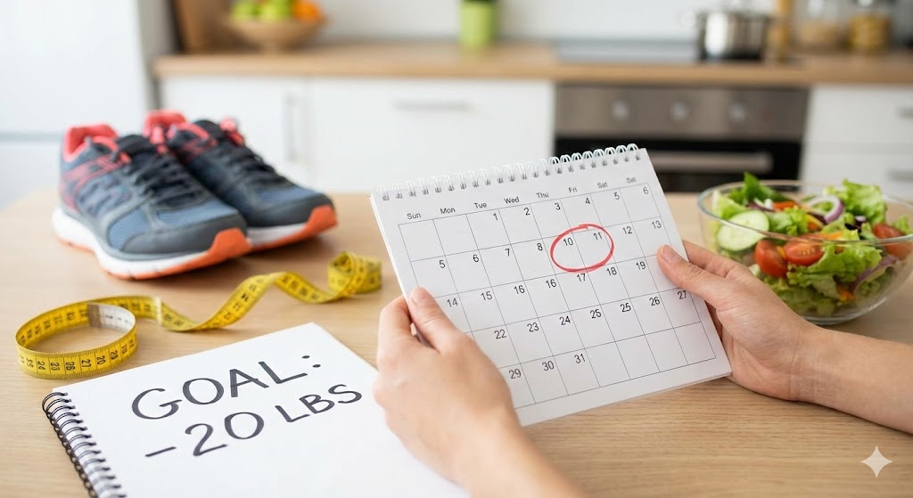 lose 20 pounds one month