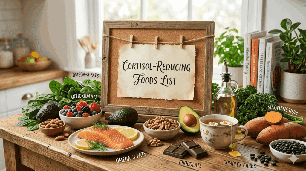 cortisol reducing foods list