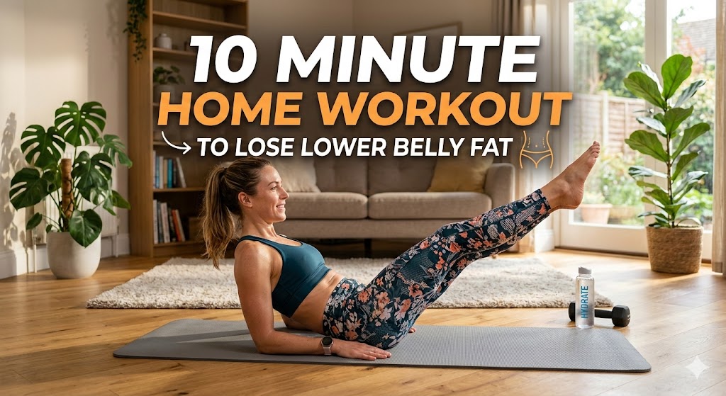 10 Minute Home Workout to Lose Lower Belly Fat