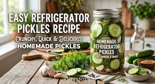 Easy Refrigerator Pickles Recipe: Crunchy, Quick & Delicious Homemade Pickles